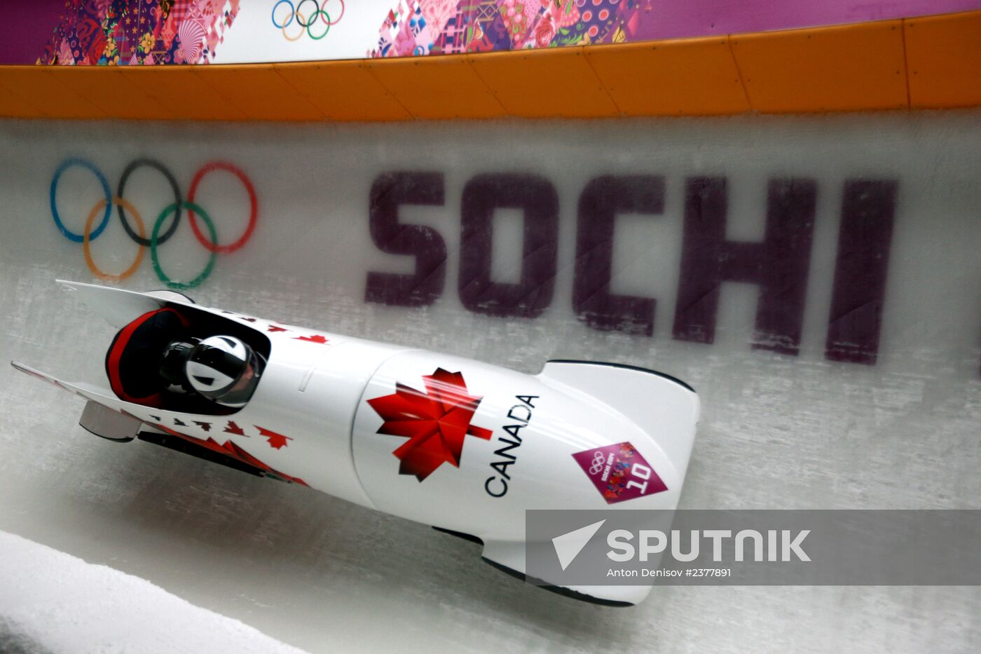 2014 Winter Olympics. Bobsleigh. Two-man. Day Two