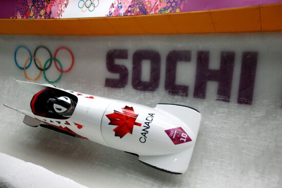 2014 Winter Olympics. Bobsleigh. Two-man. Day Two