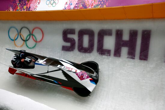 2014 Winter Olympics. Bobsleigh. Two-man. Day Two