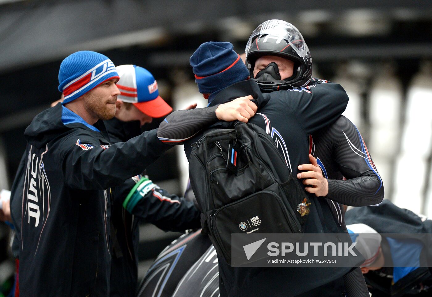 2014 Winter Olympics. Bobsleigh. Two-man. Day Two