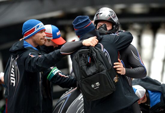 2014 Winter Olympics. Bobsleigh. Two-man. Day Two