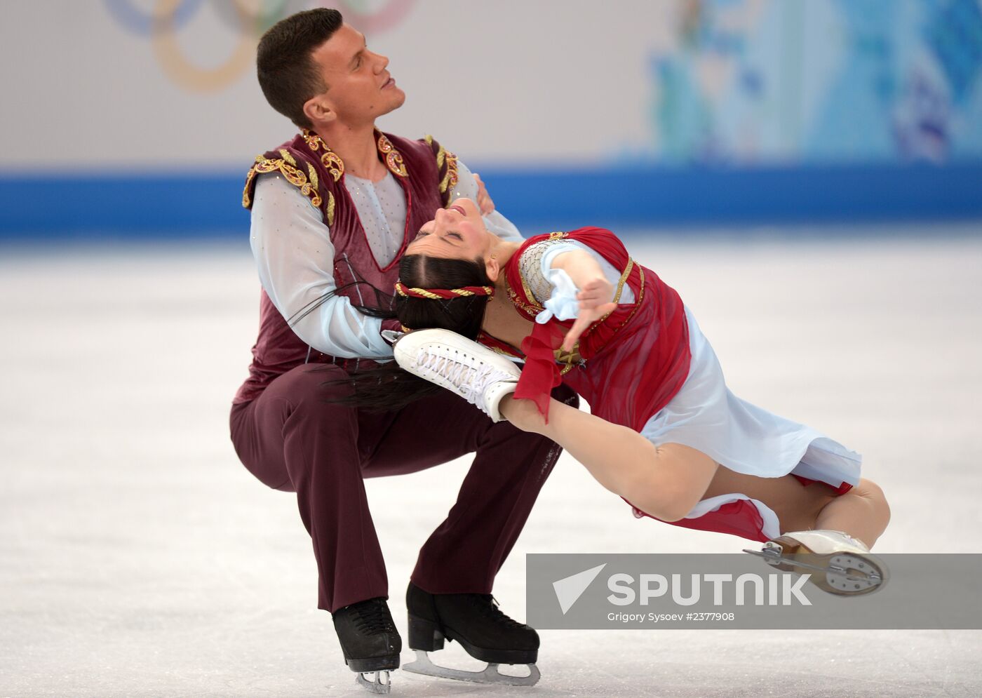 2014 Winter Olympics. Figure skating. Ice dance. Free skating