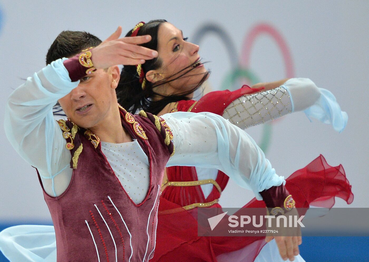 2014 Winter Olympics. Figure skating. Ice dance. Free skating