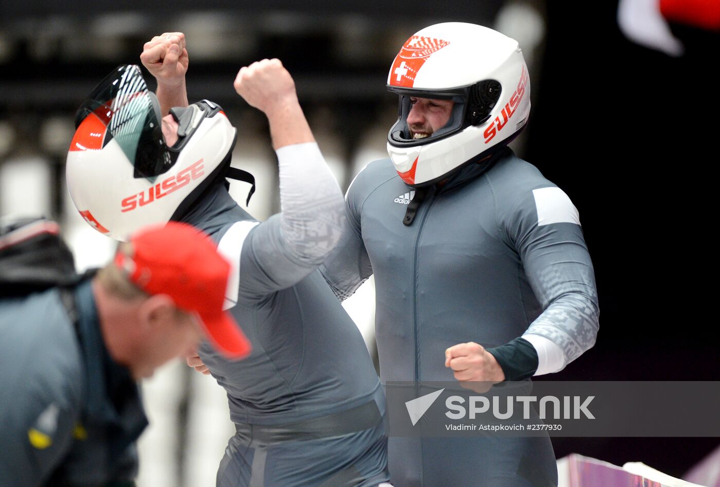 2014 Winter Olympics. Bobsleigh. Two-man. Day Two