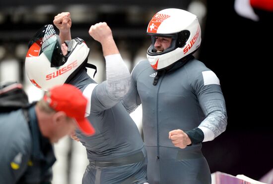 2014 Winter Olympics. Bobsleigh. Two-man. Day Two
