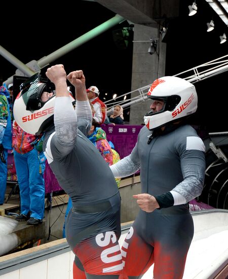 2014 Winter Olympics. Bobsleigh. Two-man. Day Two