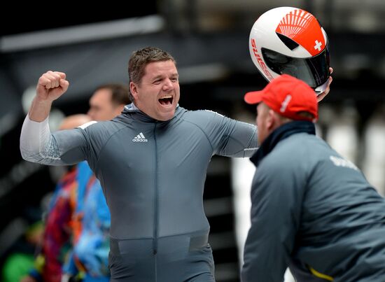2014 Winter Olympics. Bobsleigh. Two-man. Day Two