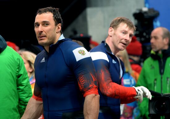 2014 Winter Olympics. Bobsleigh. Two-man. Day Two