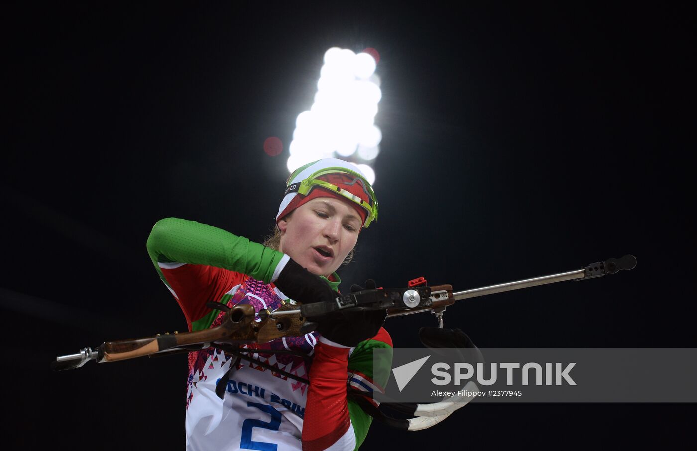 2014 Winter Olympics. Biathlon. Women. Mass start race