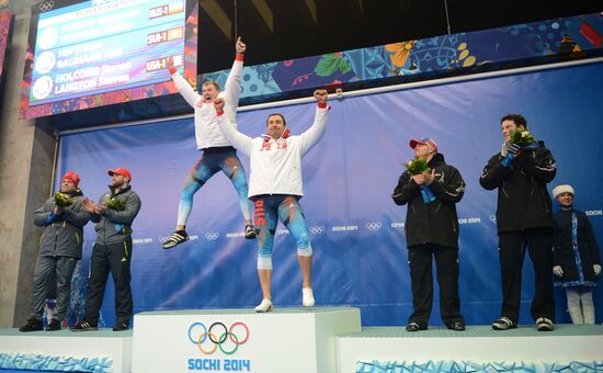 2014 Winter Olympics. Bobsleigh. Two-man. Day Two