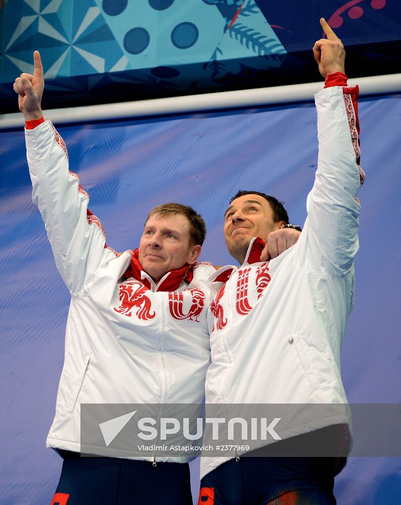2014 Winter Olympics. Bobsleigh. Two-man. Day Two