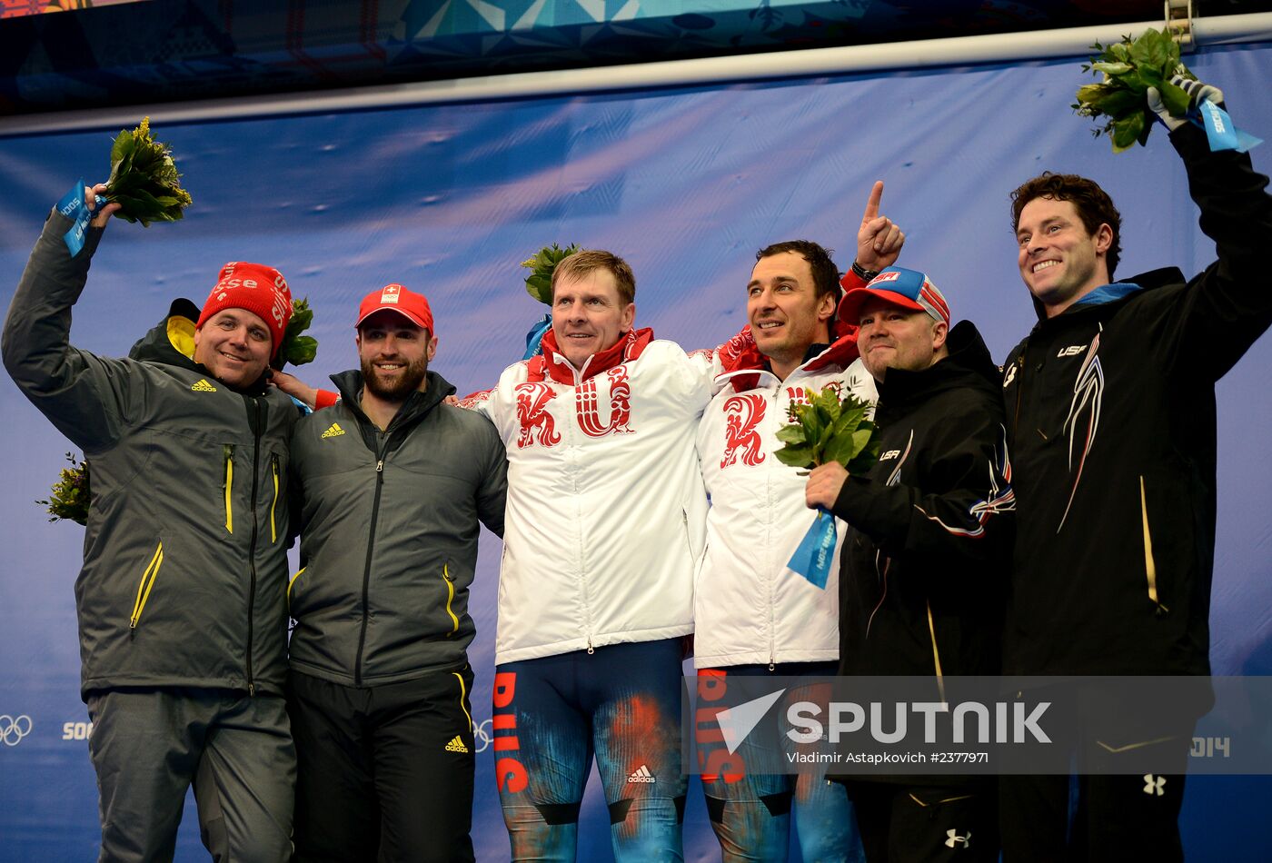 2014 Winter Olympics. Bobsleigh. Two-man. Day Two