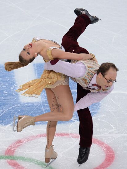 2014 Winter Olympics. Figure skating. Ice dance. Free skating