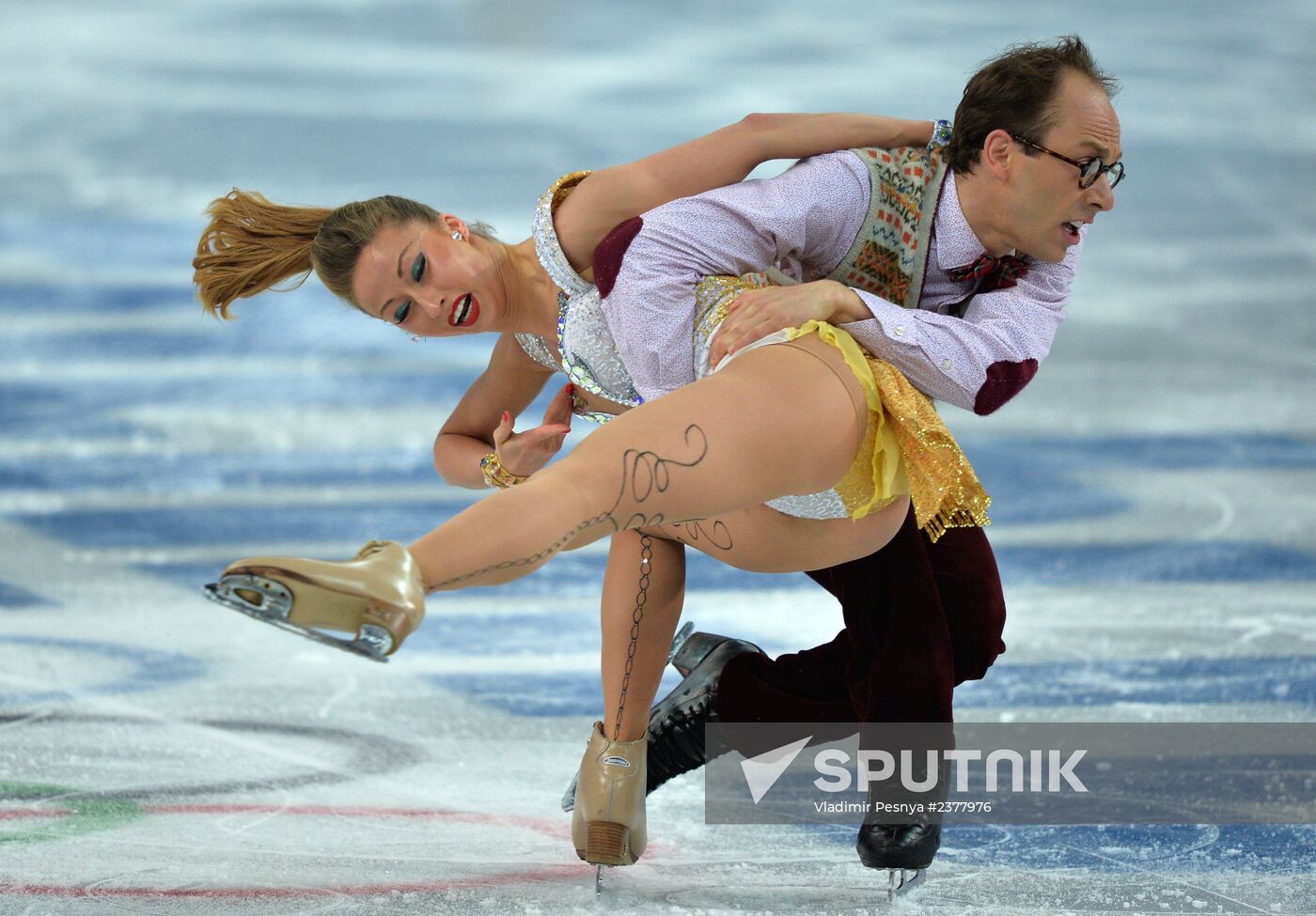 2014 Winter Olympics. Figure skating. Ice dance. Free skating