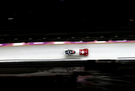 2014 Winter Olympics. Bobsleigh. Two-man. Day Two