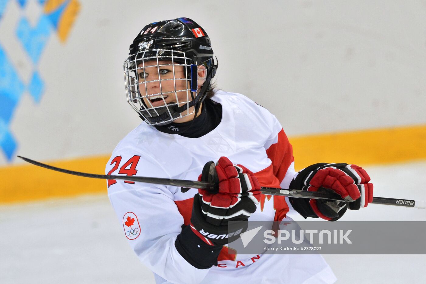 2014 Winter Olympics. Ice hockey. Women. Canada vs. Switzerland