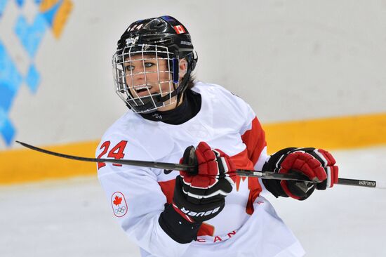 2014 Winter Olympics. Ice hockey. Women. Canada vs. Switzerland