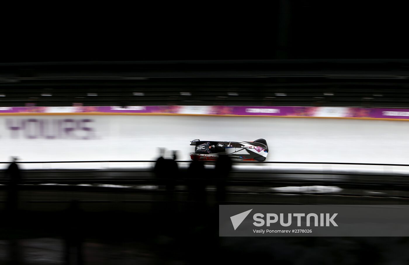 2014 Winter Olympics. Bobsleigh. Two-man. Day Two