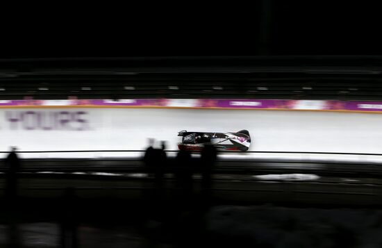 2014 Winter Olympics. Bobsleigh. Two-man. Day Two