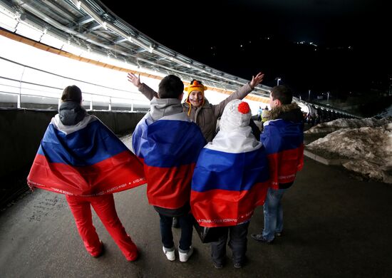 2014 Winter Olympics. Bobsleigh. Two-man. Day Two