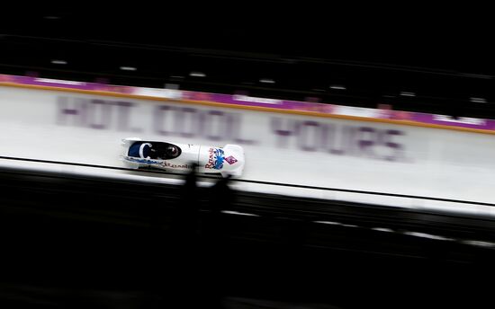 2014 Winter Olympics. Bobsleigh. Two-man. Day Two