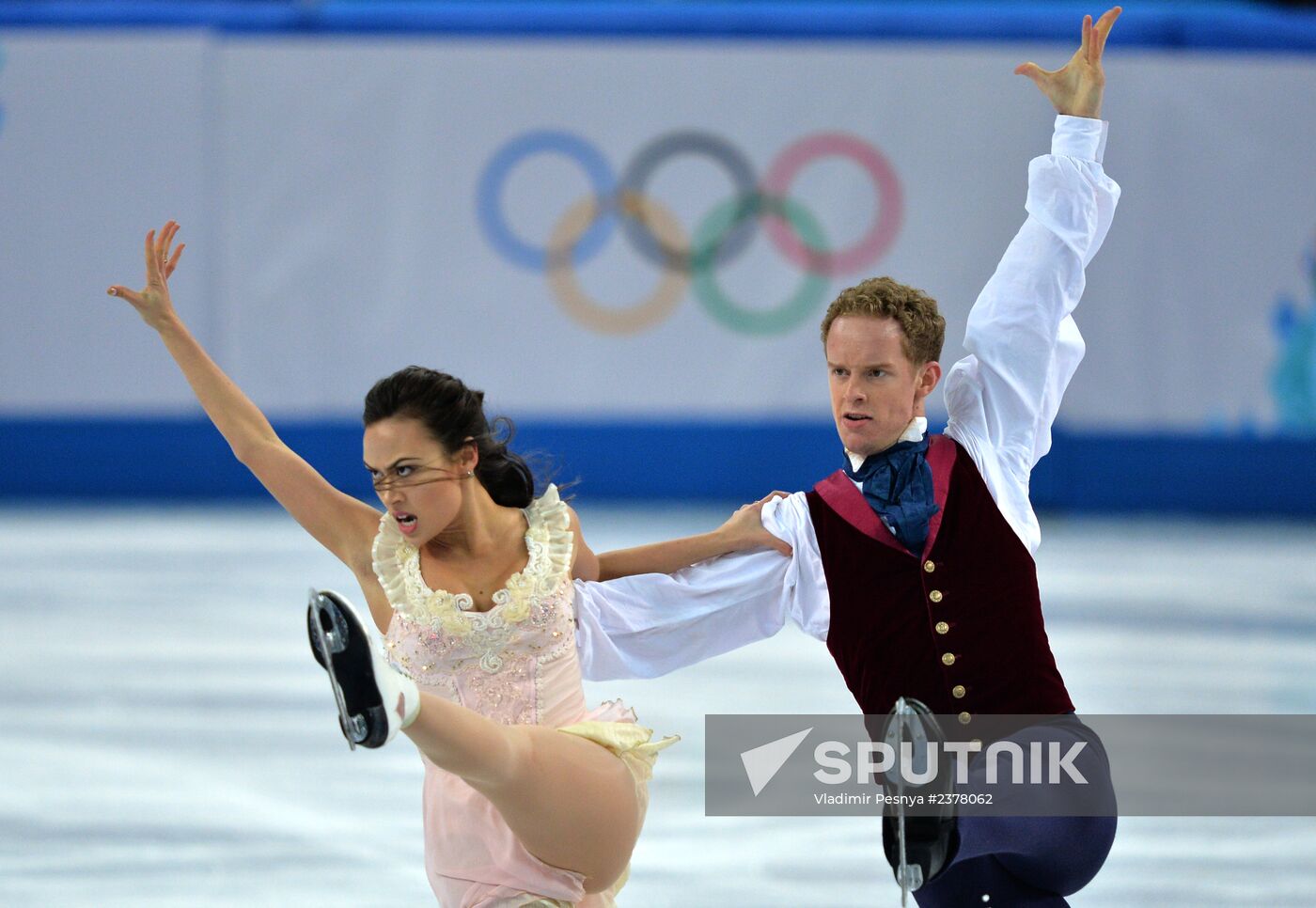 2014 Winter Olympics. Figure skating. Ice dance. Free skating