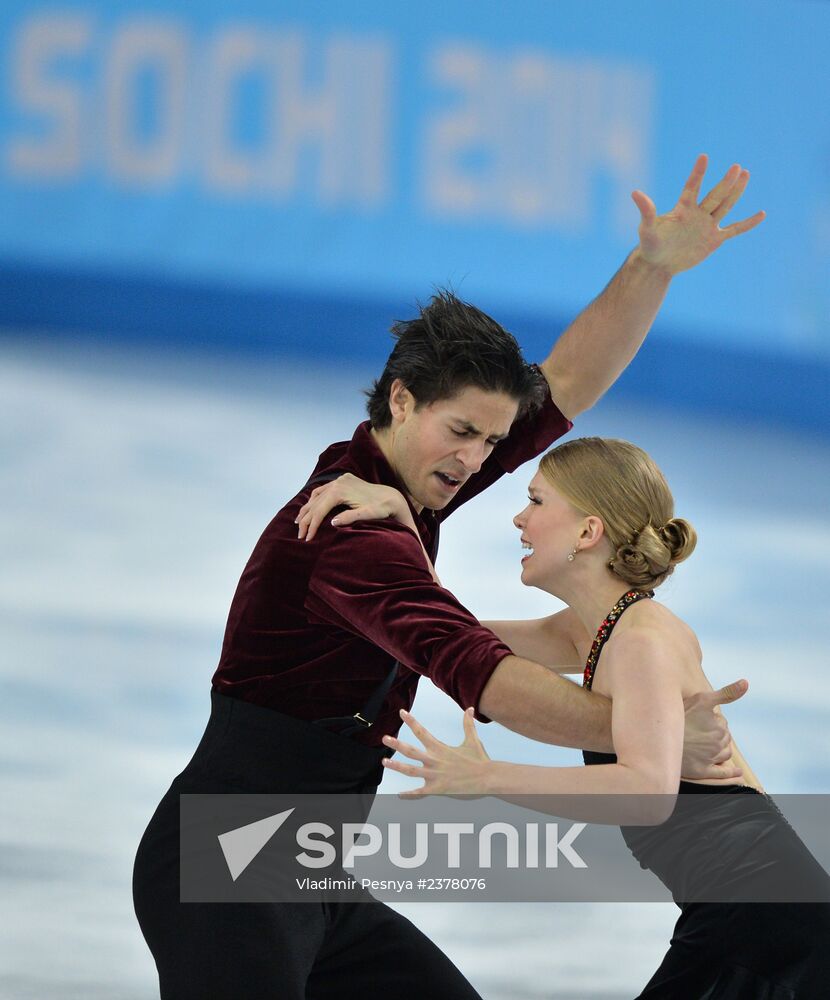 2014 Winter Olympics. Figure skating. Ice dance. Free skating