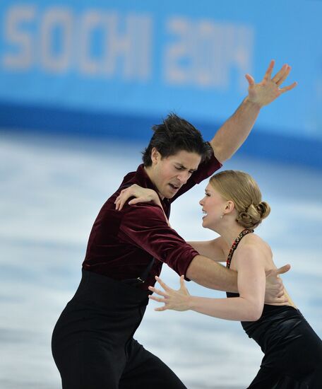 2014 Winter Olympics. Figure skating. Ice dance. Free skating