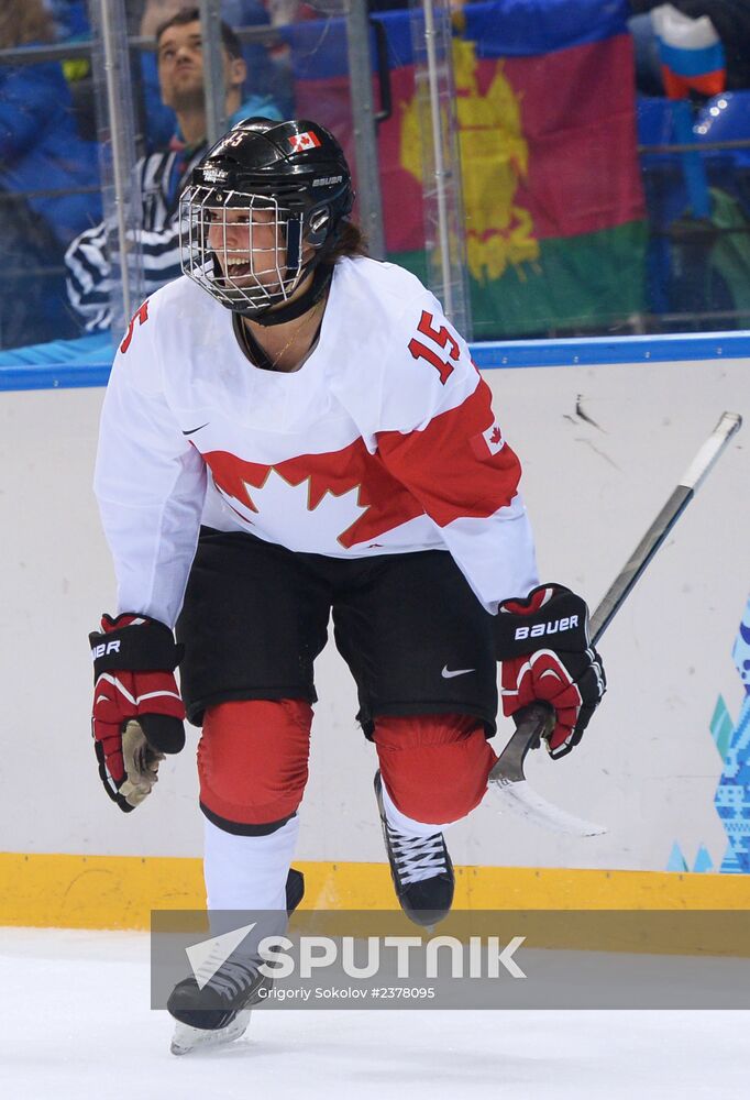 2014 Winter Olympics. Ice hockey. Women. Canada vs. Switzerland