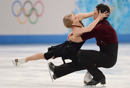 2014 Winter Olympics. Figure skating. Ice dance. Free skating