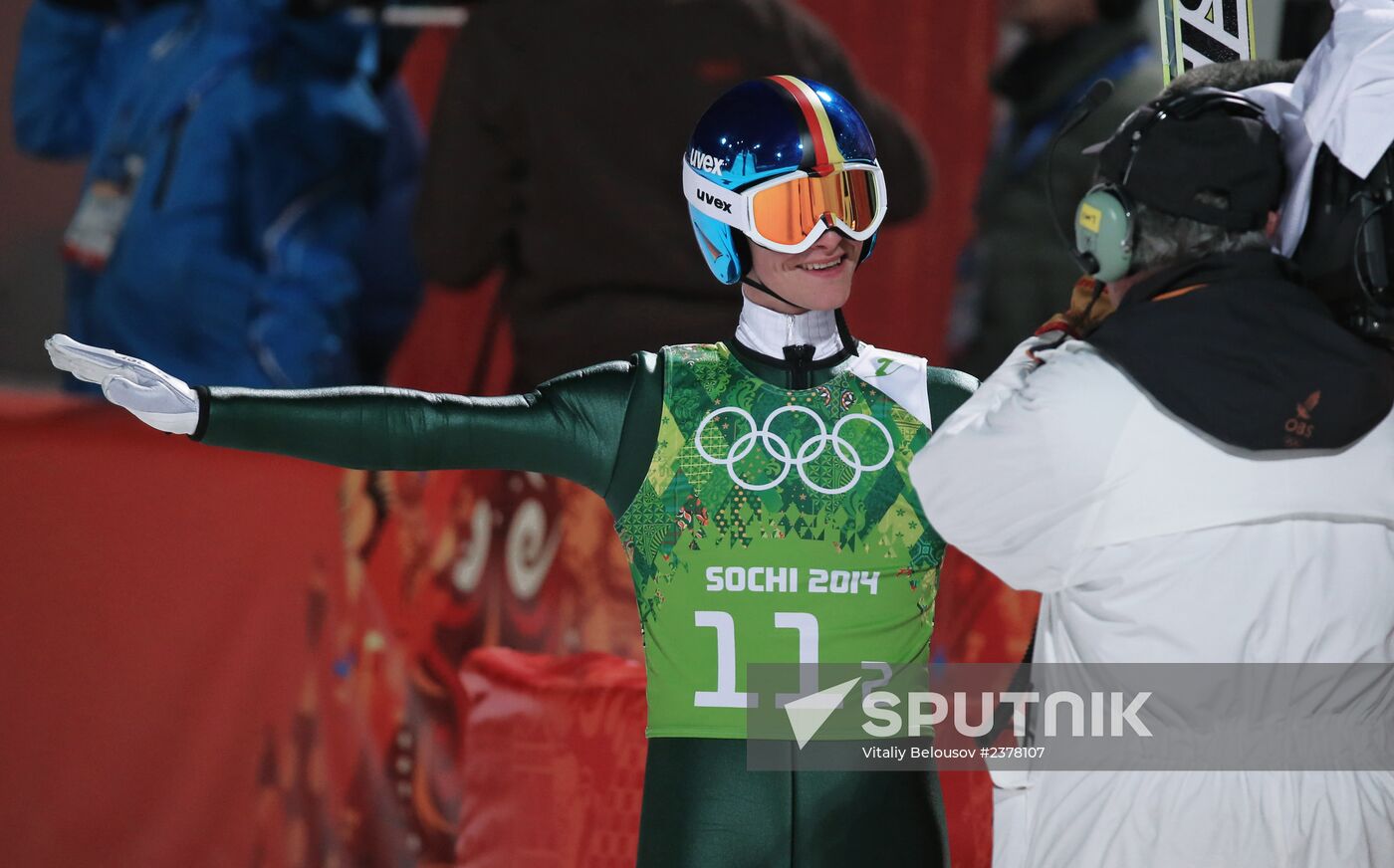 2014 Winter Olympics. Ski jumping. Teams