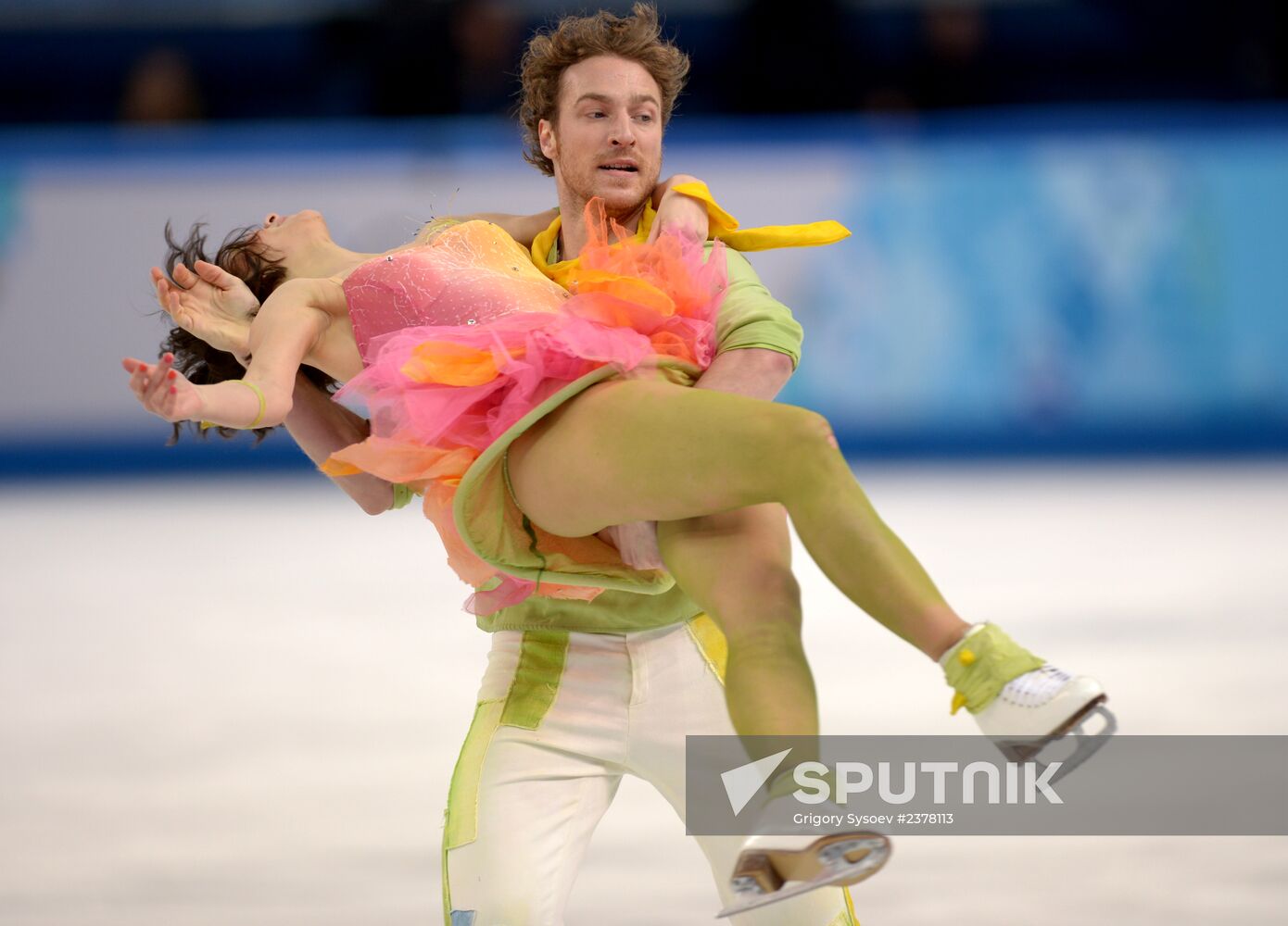 2014 Winter Olympics. Figure skating. Ice dance. Free skating