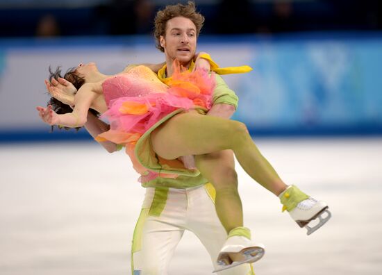 2014 Winter Olympics. Figure skating. Ice dance. Free skating