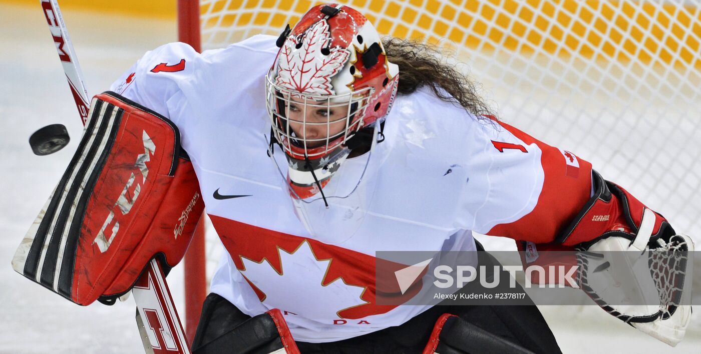 2014 Winter Olympics. Ice hockey. Women. Canada vs. Switzerland