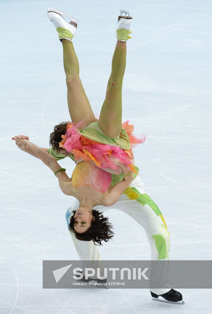 2014 Winter Olympics. Figure skating. Ice dance. Free skating