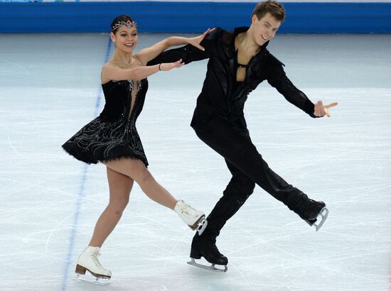 2014 Winter Olympics. Figure skating. Ice dance. Free skating