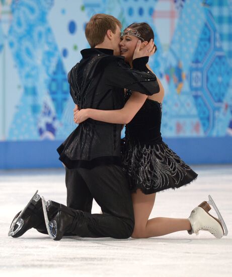 2014 Winter Olympics. Figure skating. Ice dance. Free skating