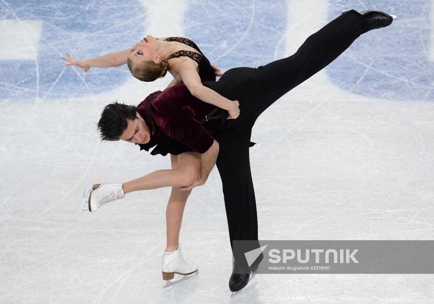 2014 Winter Olympics. Figure skating. Ice dance. Free skating