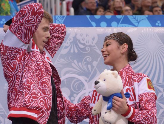 2014 Winter Olympics. Figure skating. Ice dance. Free skating