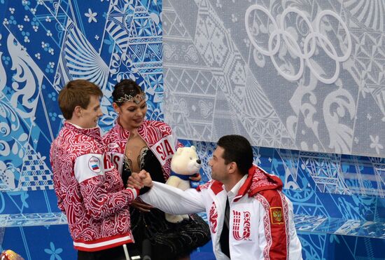 2014 Winter Olympics. Figure skating. Ice dance. Free skating