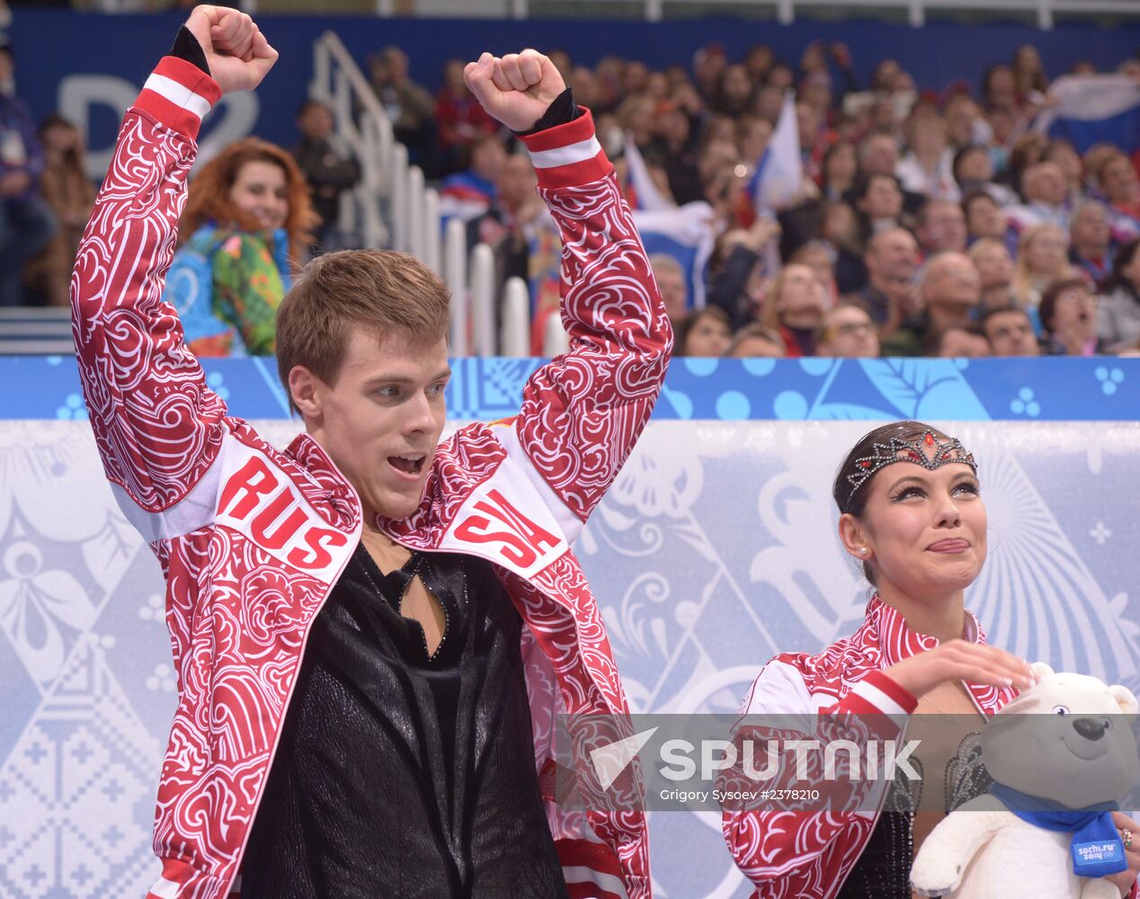 2014 Winter Olympics. Figure skating. Ice dance. Free skating