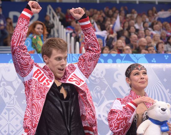 2014 Winter Olympics. Figure skating. Ice dance. Free skating