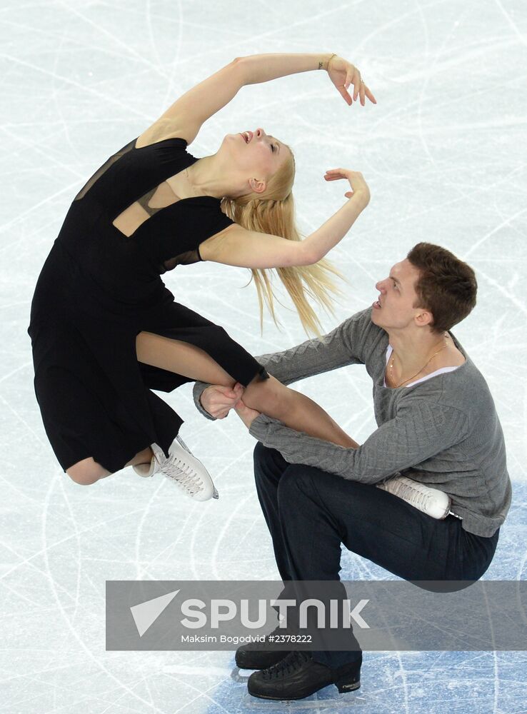 2014 Winter Olympics. Figure skating. Ice dance. Free skating