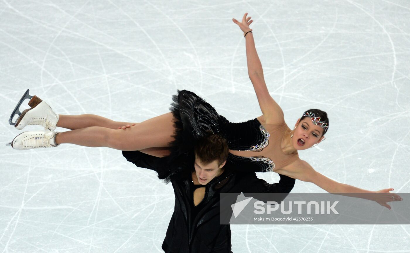 2014 Winter Olympics. Figure skating. Ice dance. Free skating