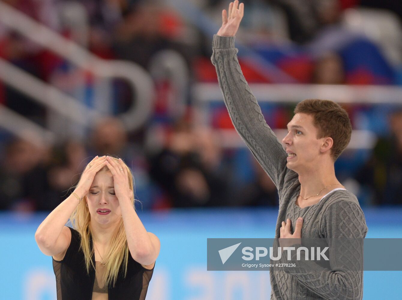 2014 Winter Olympics. Figure skating. Ice dance. Free skating