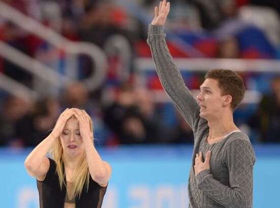 2014 Winter Olympics. Figure skating. Ice dance. Free skating