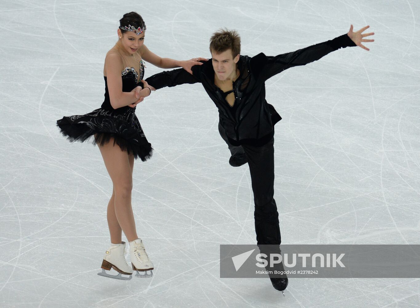 2014 Winter Olympics. Figure skating. Ice dance. Free skating