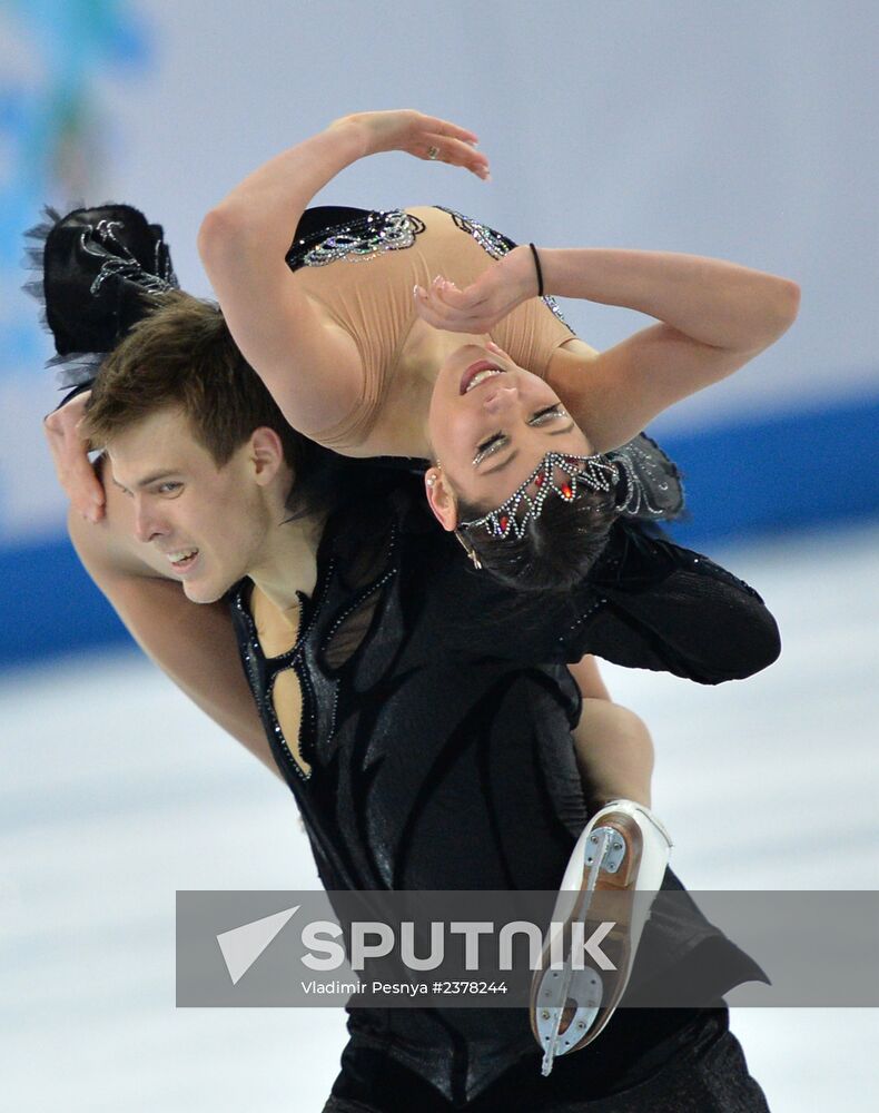 2014 Winter Olympics. Figure skating. Ice dance. Free skating