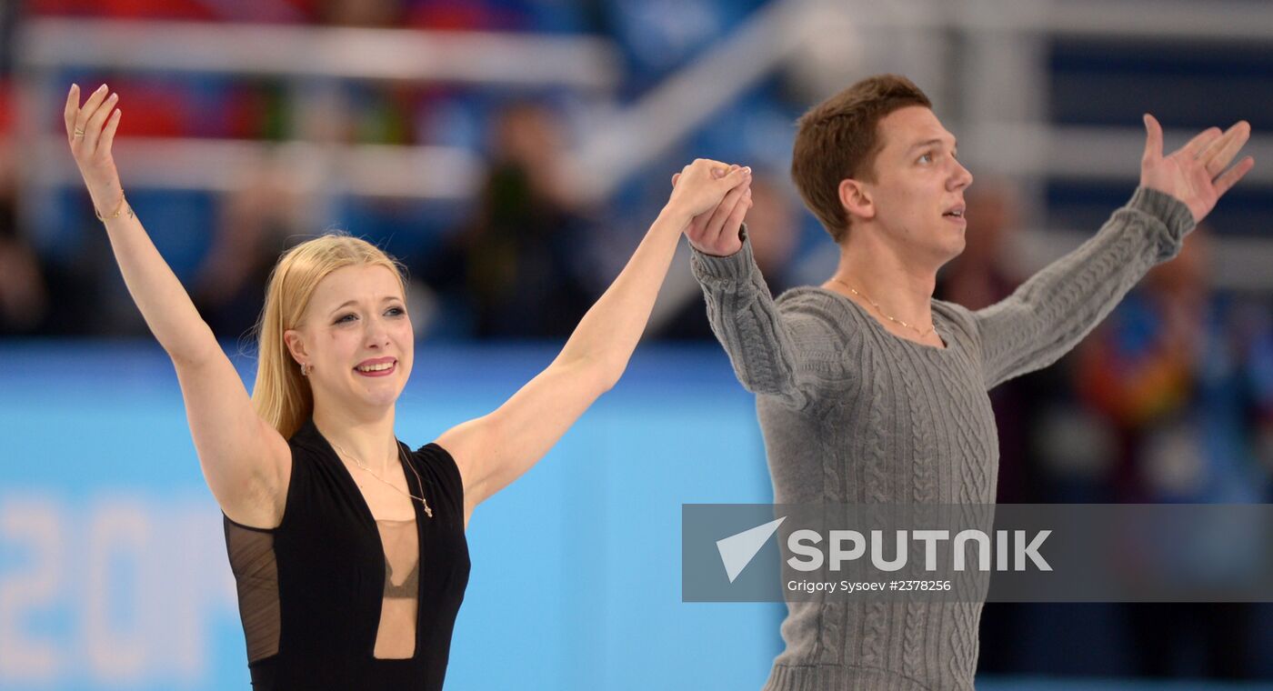 2014 Winter Olympics. Figure skating. Ice dance. Free skating