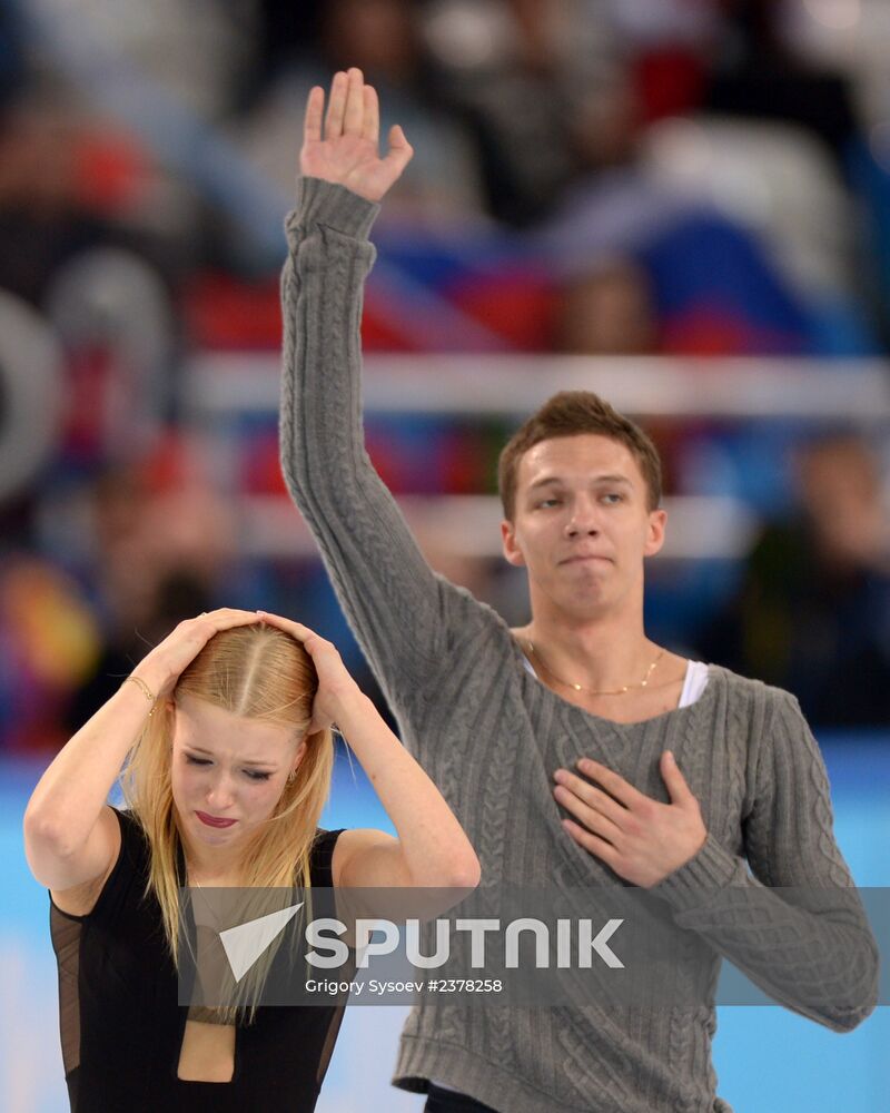 2014 Winter Olympics. Figure skating. Ice dance. Free skating